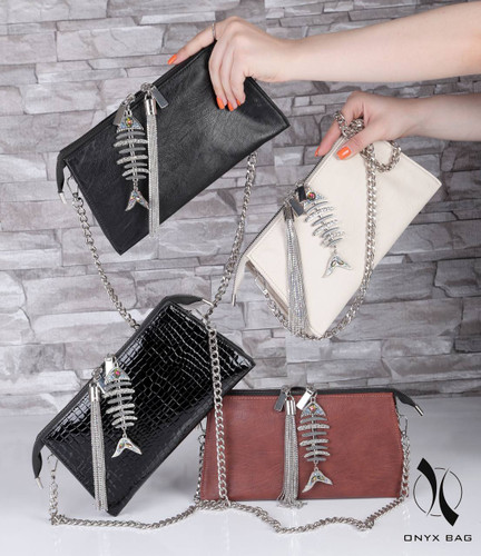 کیف مجلسی زنانه onyx چرم