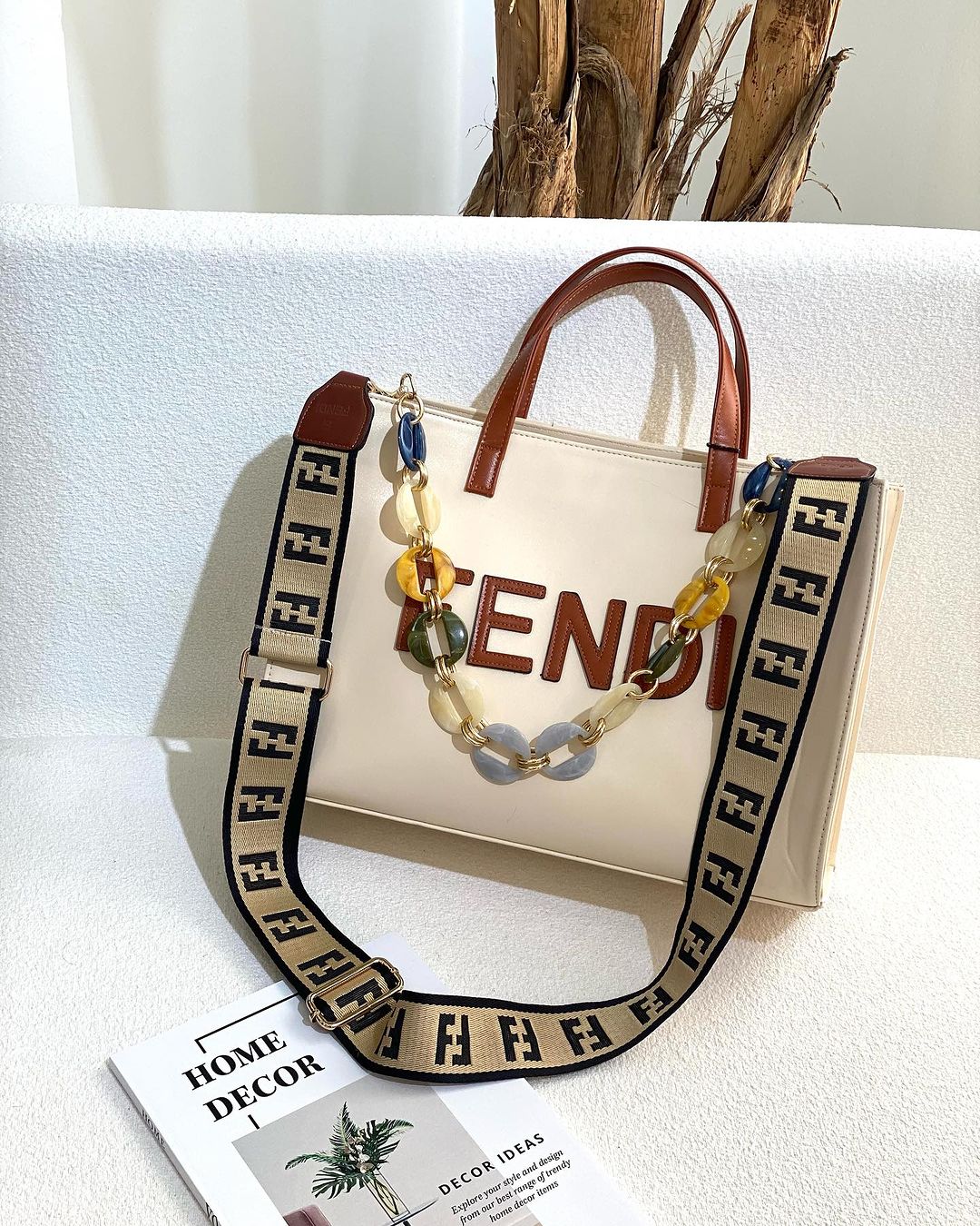 کیف مجلسی زنانه فندی بزرگ fendi