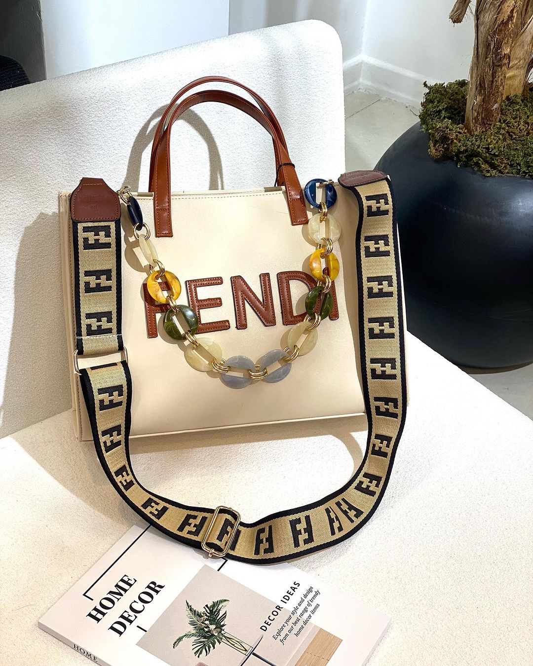 کیف اسپرت زنانه دخترانه دستی دوشی فندی fendi وارداتی