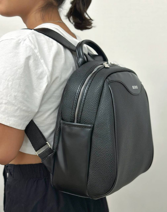 بهترین کوله پشتی دخترانه زنانه مشکی ساده