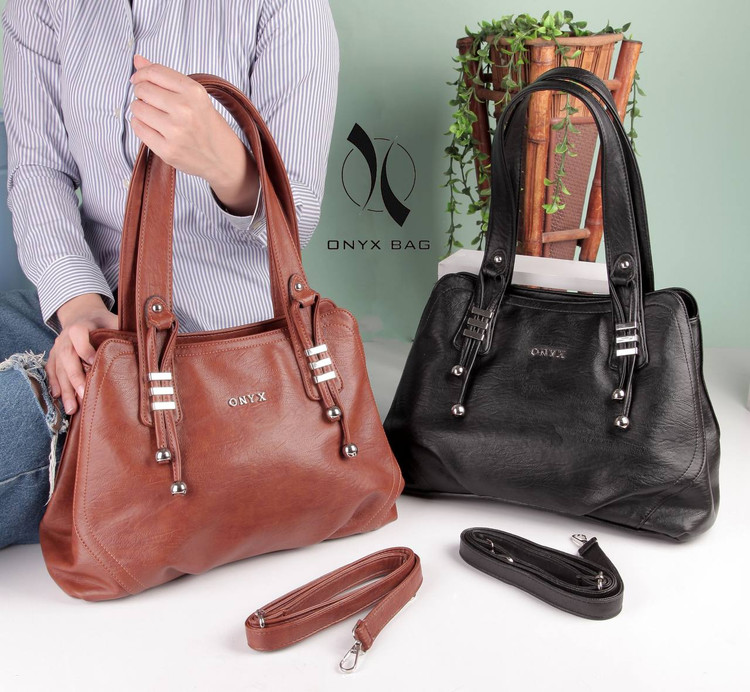 کیف دستی زنانه چرم وارداتی اونیکس onyx
