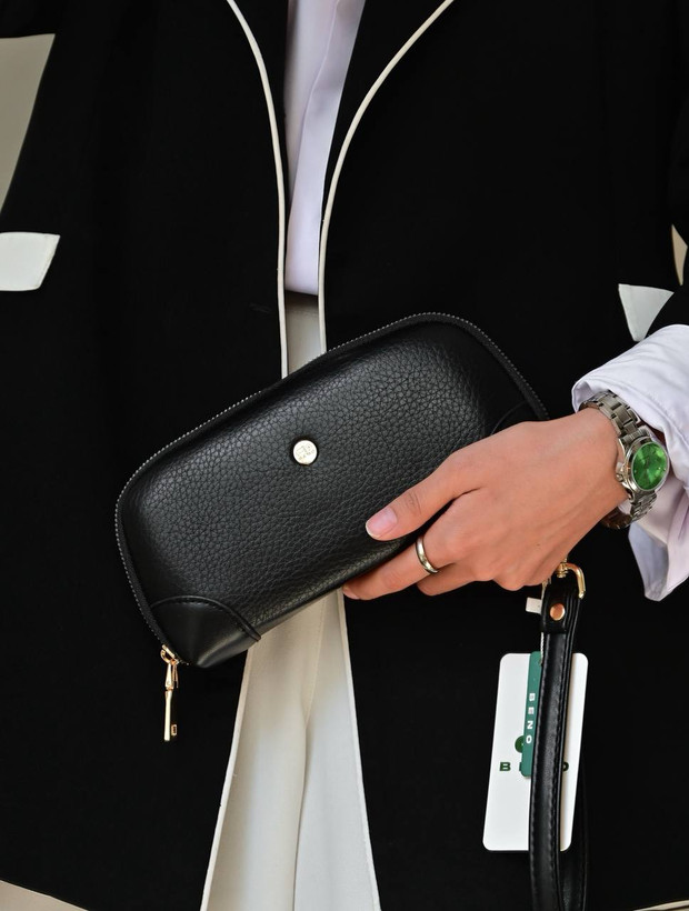 کیف کلاچ مشکی بنو وارداتی