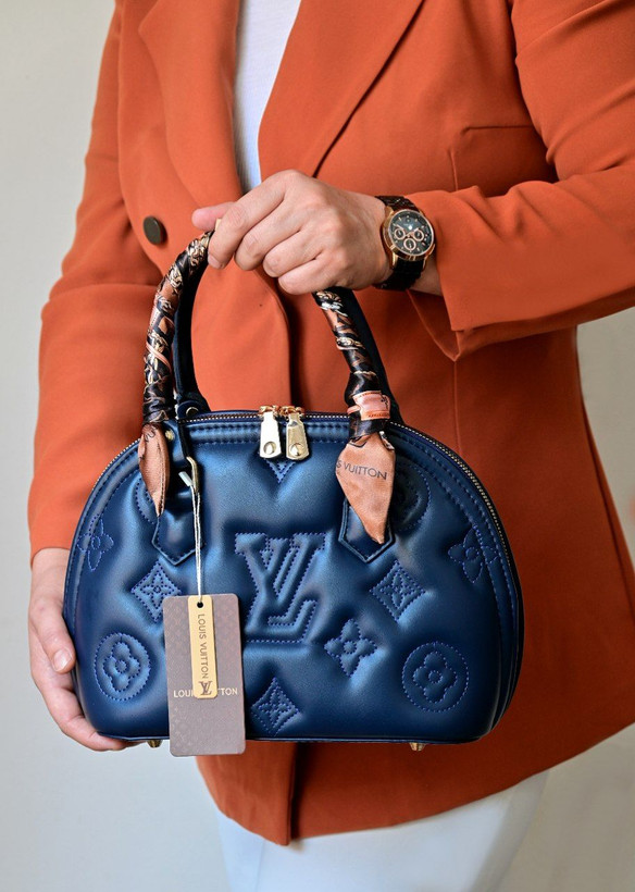 کیف مجلسی زنانه دستی لویی ویتون LV سرمه ای